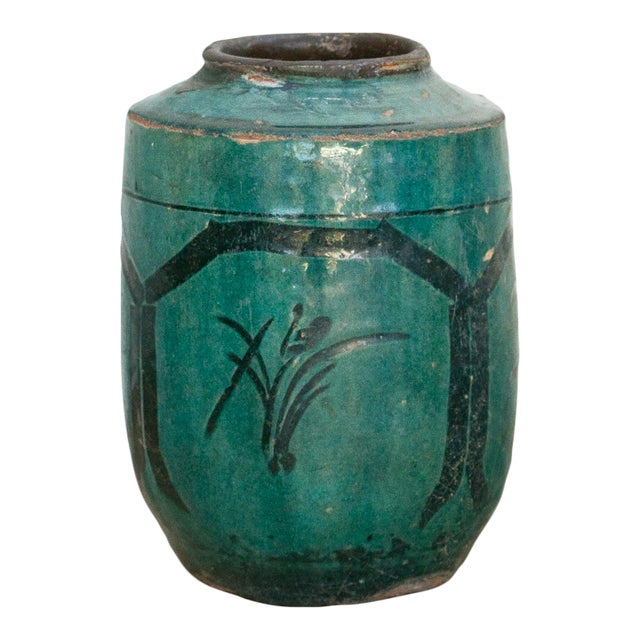 Meadow Forest Asian Vase For Sale