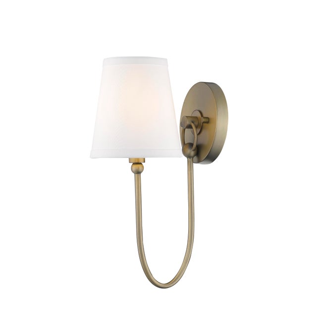 Signature 1 Light Sconce, Antique Brass Chairish
