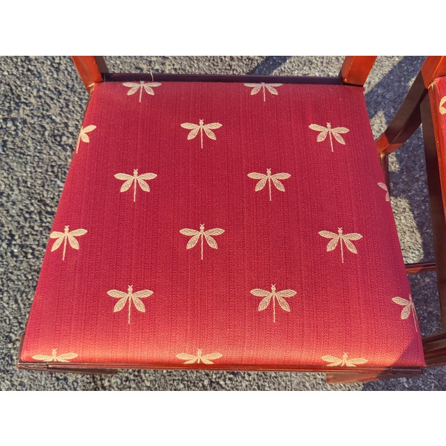 Vintage Pair of 19th Century Style English Chippendale Side Chairs For Sale In Washington DC - Image 6 of 8