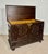 Wood Spanish Carved Blanket Chest, 1920 For Sale - Image 7 of 17