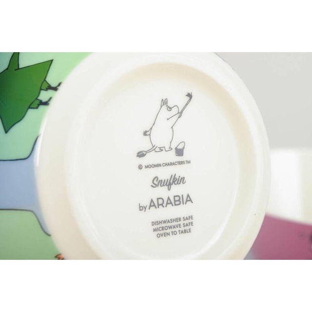 Porcelain Moomin Bowls, Set of 2 For Sale - Image 4 of 5