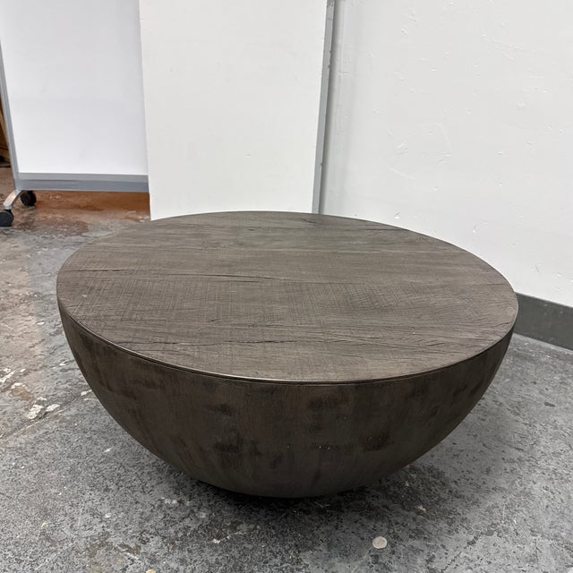 Contemporary Restoration Hardware Sphere Round Coffee Table For Sale - Image 3 of 12