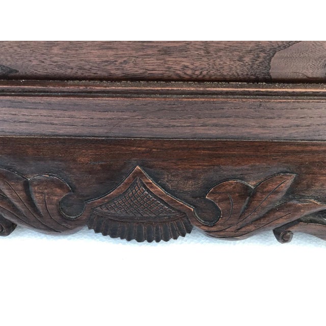 Large Antique Mid 19th Century Wood Stand for a Screen or Painting For Sale - Image 11 of 13