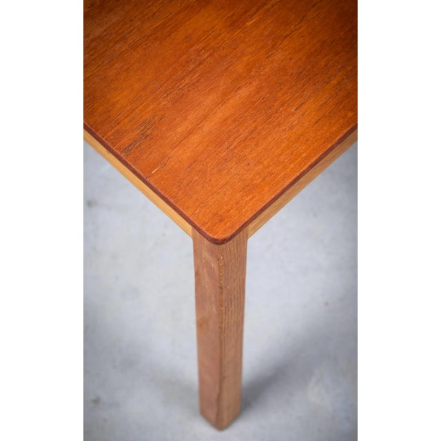 Danish Side Table in Teak and Oak, 1960s For Sale - Image 5 of 7