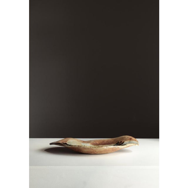 1960s Large Scandinavian Modern Stoneware Dish by Conny Walther, 1960s For Sale - Image 5 of 14