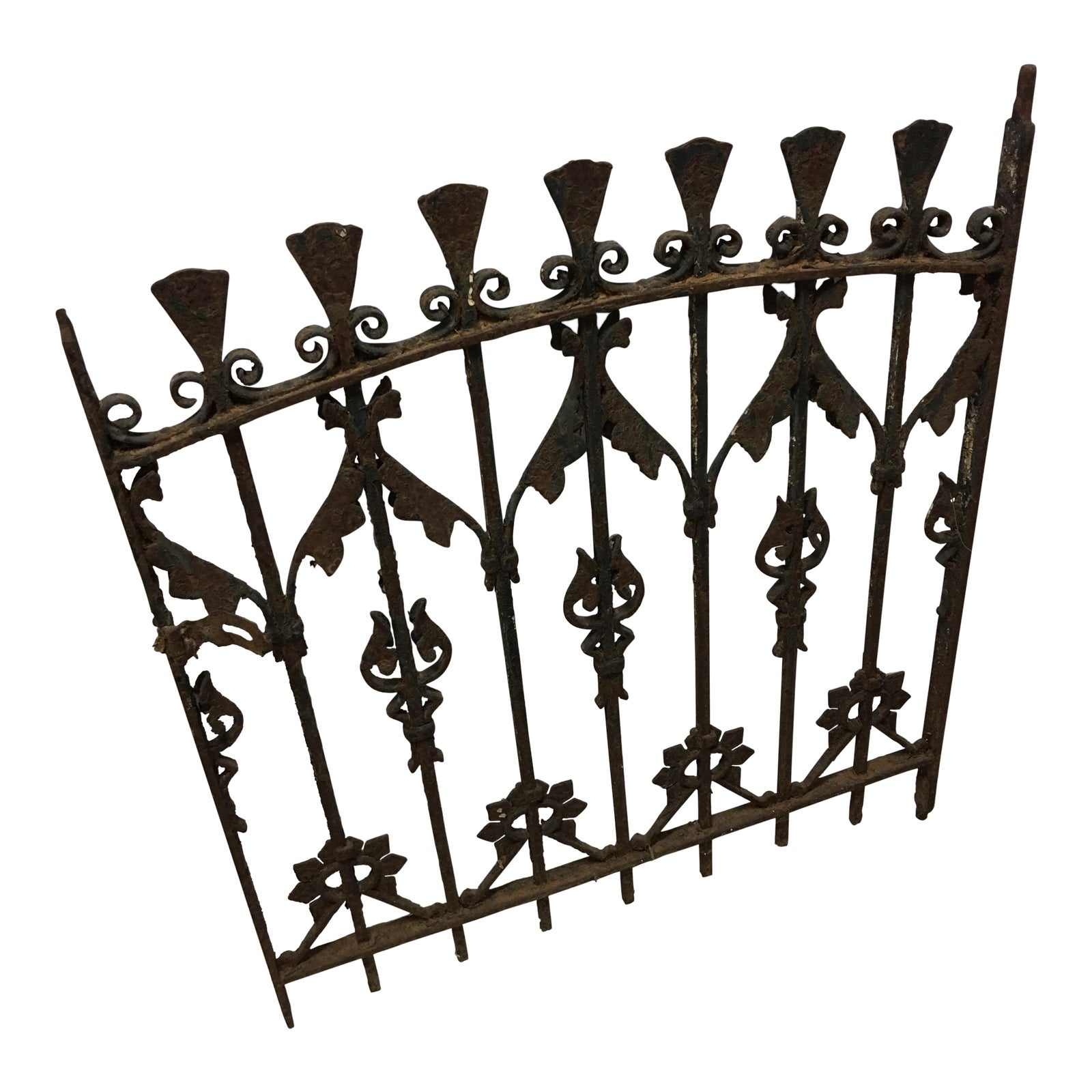 Philadelphia Eastlake Wrought Iron Gate Chairish