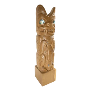 Contemporary Native American Indian Northwest Coast Style Carving by Ron Sager