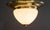 Large Art Deco Ceiling Lamp with Opal Glass Shade, Vienna, 1920s For Sale - Image 3 of 18