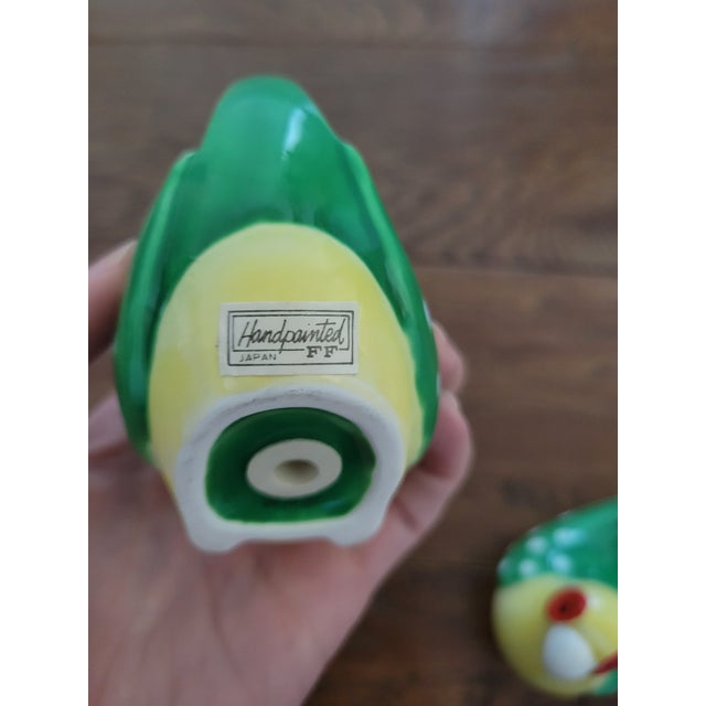 Fitz and Floyd Vintage Fitz and Floyd Parrot Salt and Pepper Shakers For Sale - Image 4 of 5