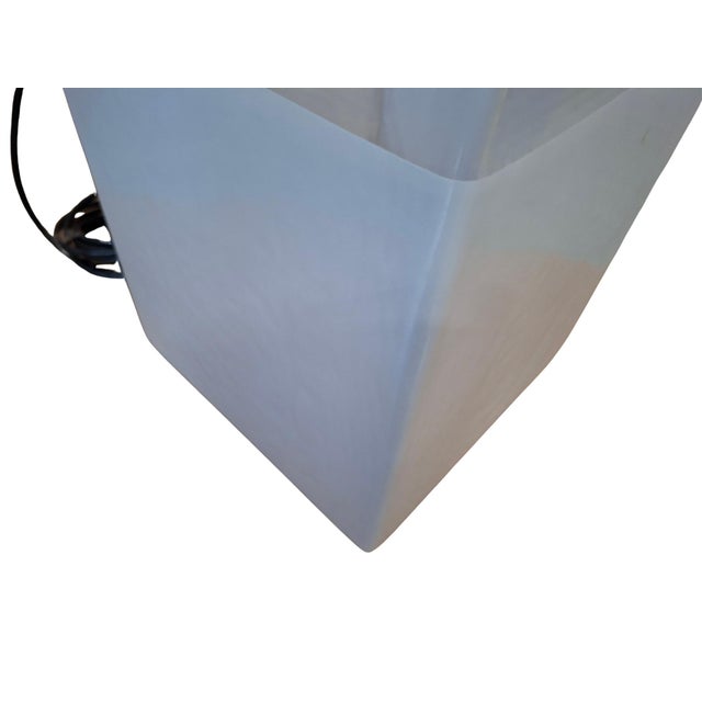 Vintage Minimalist Glass Floor Lamp, 1980s For Sale - Image 6 of 10