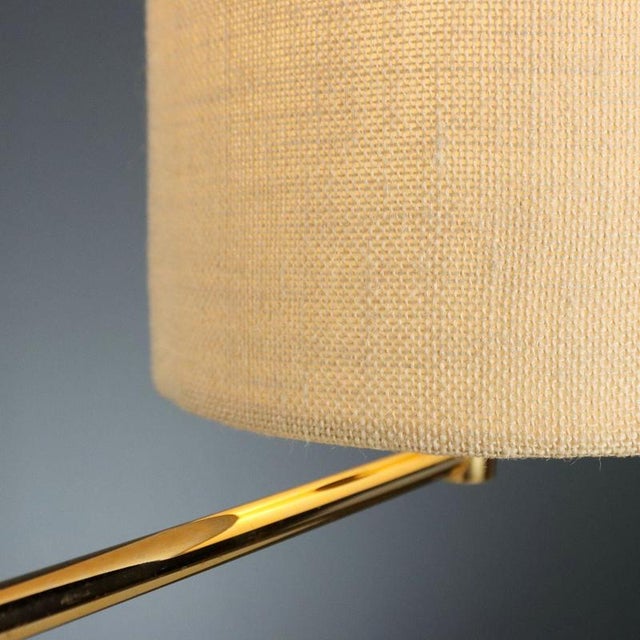 Vintage Table Lamp in Metal and Fabric, Italy, 1980s For Sale - Image 6 of 10
