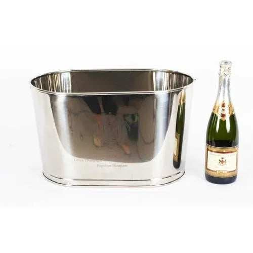 Vintage Silver Plated Wine Cooler, 1990s For Sale - Image 10 of 12