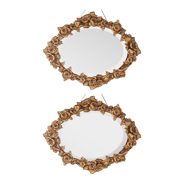Vintage Italian Wall Mirrors A Pair Chairish