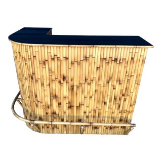 Mid Century Bamboo Tiki Bar For Sale