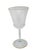 Stunning St. Louis hand cut crystal burgundy wine glass in Apollo Gold pattern. Clear crystal with 24k gold gilt rim. Has...