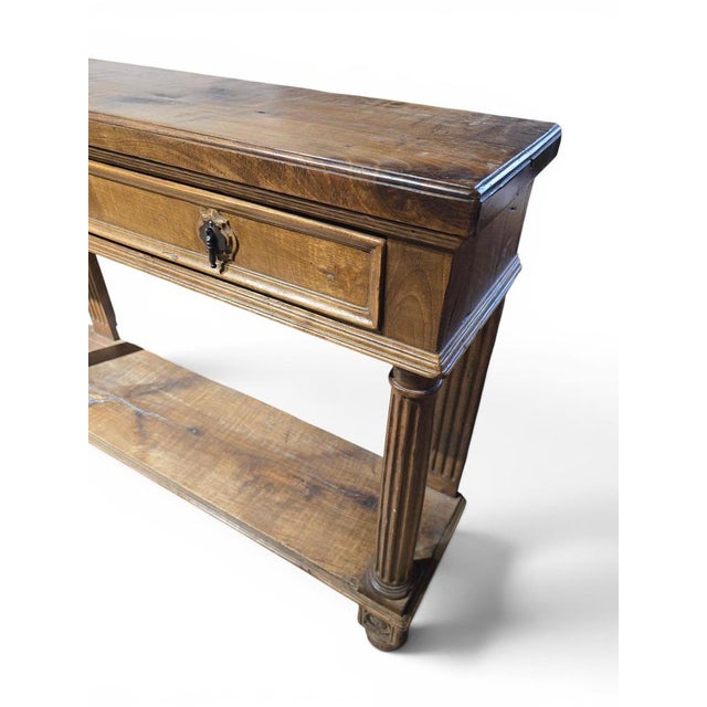 Antique French Walnut Store Counter, 1800 For Sale - Image 4 of 14