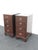 Traditional Kindel Tall and Narrow Mahogany Nightstands End Bedside Tables a Pair 6443 For Sale - Image 3 of 17
