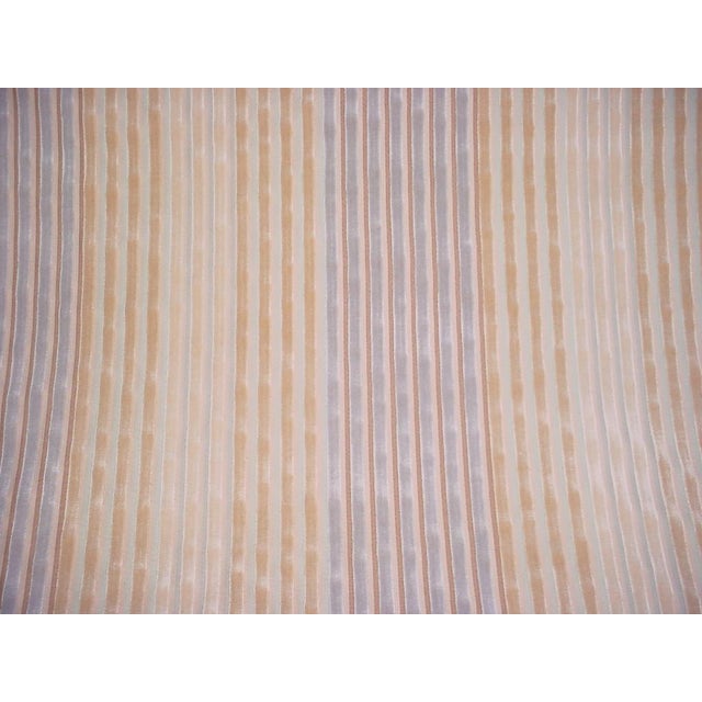 Brunschwig and Fils Galway Stripe Blue Grey Natural Upholstery Fabric 4 Yards Chairish