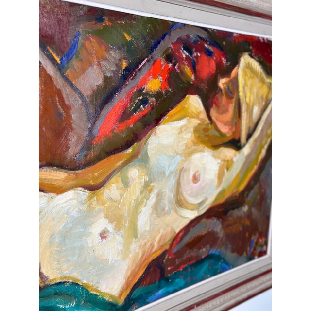 Bengt Ellis, Nude Model, 1960s, Oil on Canvas, Framed For Sale - Image 12 of 17