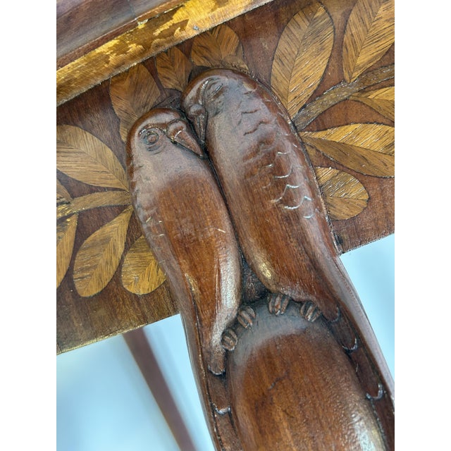 Art Nouveau Five-Legged Table with Parrots, 1890s For Sale - Image 17 of 18