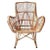 Vintage Lounge Chair in Rattan, 1960s For Sale