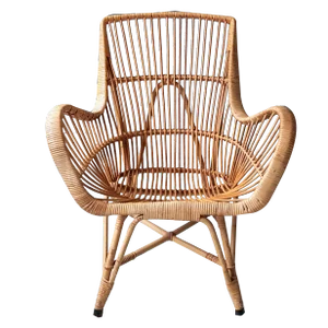 Vintage Lounge Chair in Rattan, 1960s