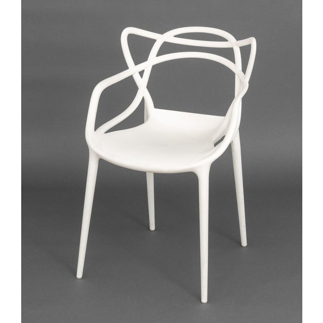 Philippe Starck for Kartell "Masters" Arm Chair, recycled thermoplasic technopolymer in white, marked "Masters Kartell /...