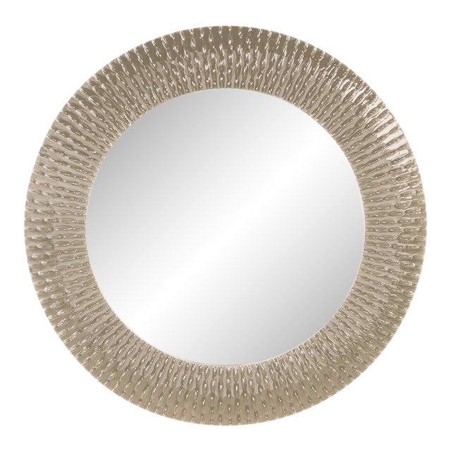 Bergman Mirror - Glossy Nickel For Sale