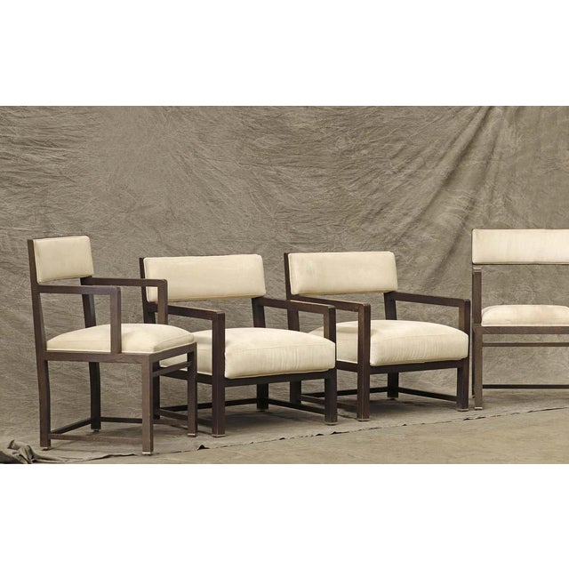 Beige Italian Chairs & Armchairs, 1980s, Set of 4 For Sale - Image 8 of 11