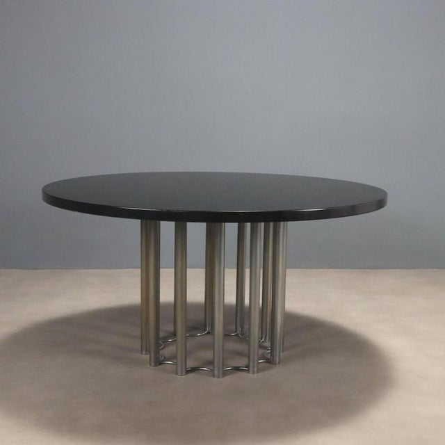 Black Vintage Table in Wood, 1960s For Sale - Image 8 of 8