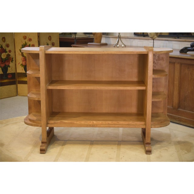 Art Deco Modernist Oak Shelf, 1940s For Sale - Image 9 of 13