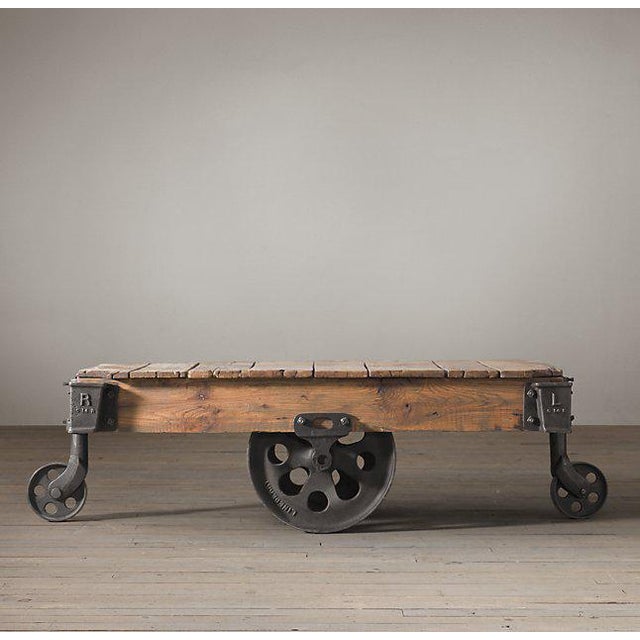 Restoration Hardware Furniture Factory Cart Coffee Table ...