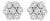 14K White Gold 1/2 cttw Round-Cut Diamond Floral Stud Earrings (I-J Color, SI2-I1 Clarity) For Sale
