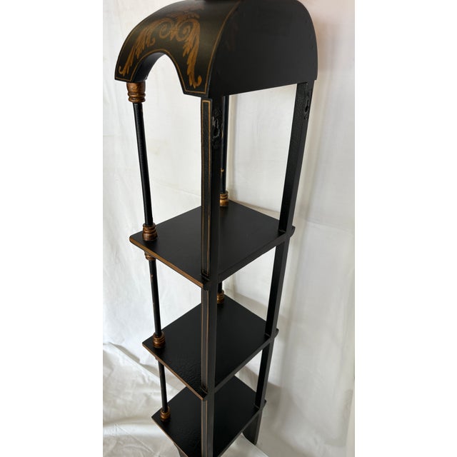 Chinoiserie Wall Chinoiserie Three Tier Shelf For Sale - Image 3 of 7