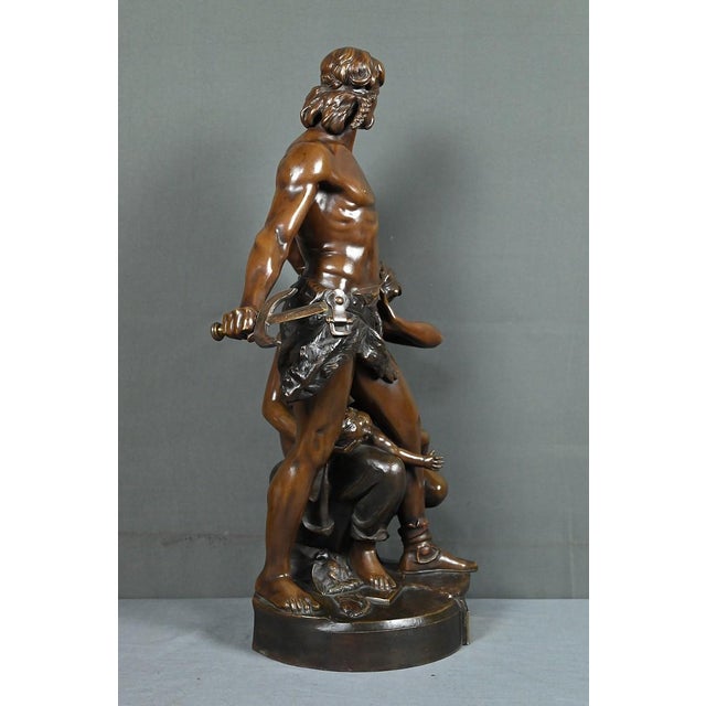 Boisseau, The Defense of the Hearth, Late 19th Century, Bronze For Sale - Image 14 of 18