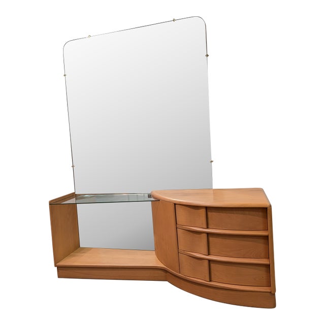 1950s Heywood-Wakefield Sculptura Vanity For Sale