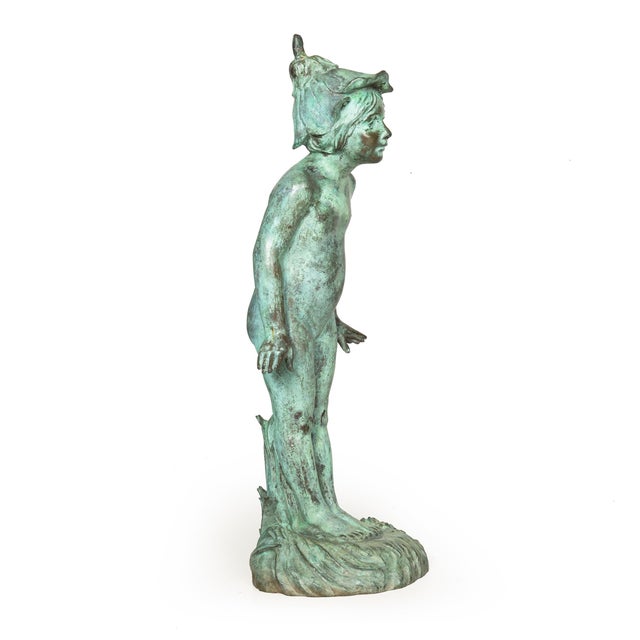 EDWARD BERGE Baltimore, 1876-1924 "Wildflower" Modeled in 1909, probably cast after 1924 Verdigris patinated bronze Signed...