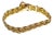 14k Yellow Gold Braided Belt-Style Bracelet For Sale