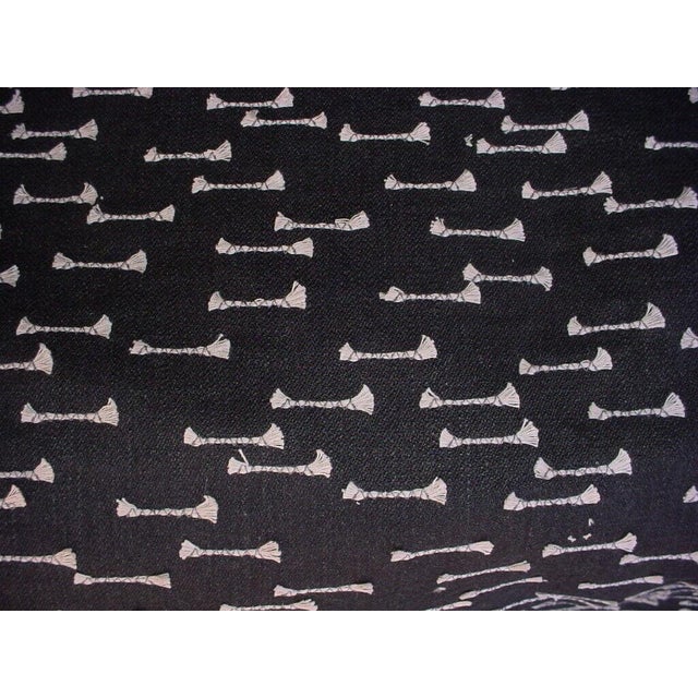 Clark & Clark F0958 Nala Charcoal Embroidered Knot Upholstery Fabric ...