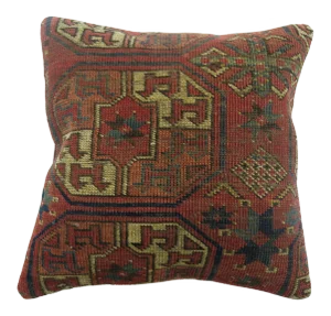 Mid 19th Century Turkeman Rug Pillow