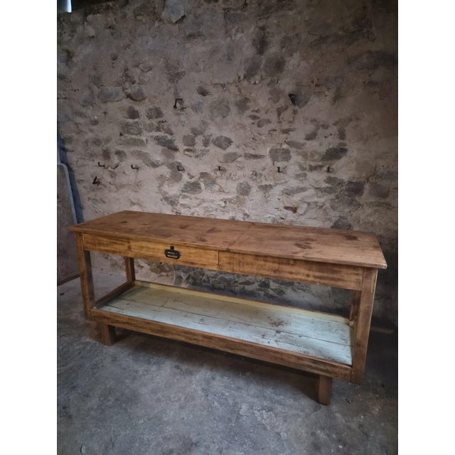 1920s Antique French Draper's Table, 1920s For Sale - Image 5 of 18