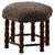 Mid-Century Modern Hexagon Oak Stool with Lambswool Seat and Bobbin Legs, 1950s For Sale - Image 17 of 17