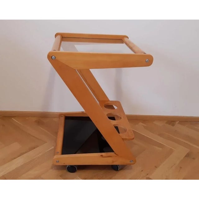 Mid-Century Serving Bar Cart, 1969 For Sale - Image 9 of 12