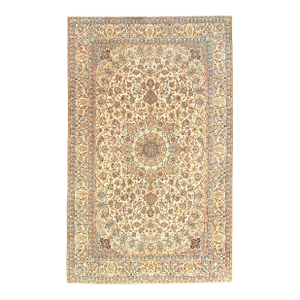 2020s Persian Nain Silk & Wool Pile Rug