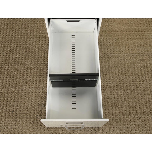 Vintage Mid-Century Steel Filing Cabinet, Industrial 5 Drawer File Cabinet, 1950s For Sale In Los Angeles - Image 6 of 9