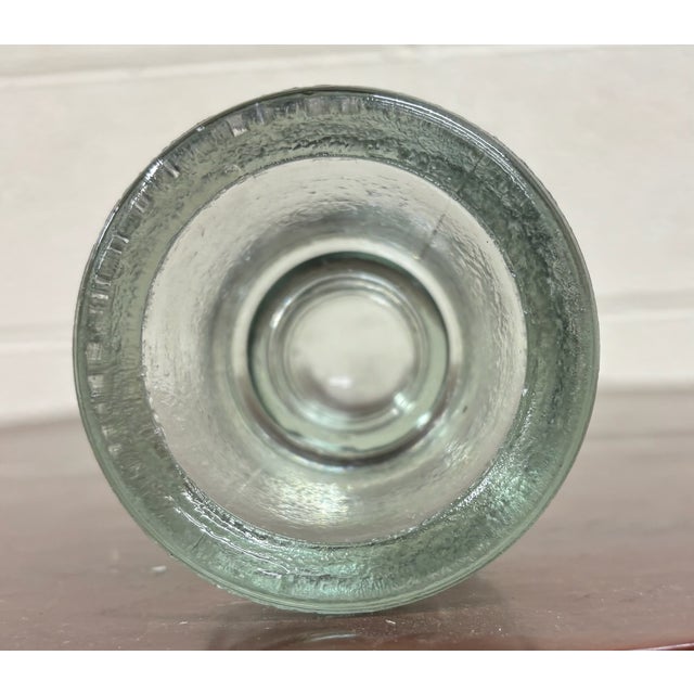 Industrial Antique Hemingray 72 Clear Glass Insulator For Sale - Image 3 of 6