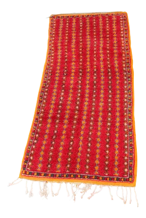 1980s Vintage Moroccan Tribal Ethnic Rug