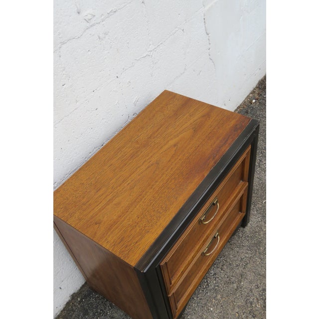 Late 20th Century Hollywood Regency Nightstands End Bedside Tables a Pair For Sale - Image 17 of 18