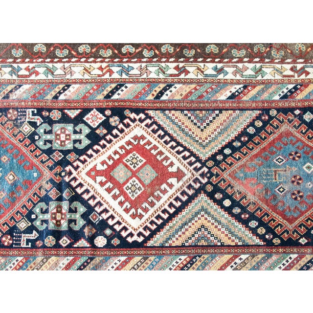 Tribal Early 20th Century Persian Qashqai Runner For Sale - Image 3 of 16