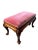 Queen Ann Powered Pink Stool, 20th Century For Sale - Image 12 of 13